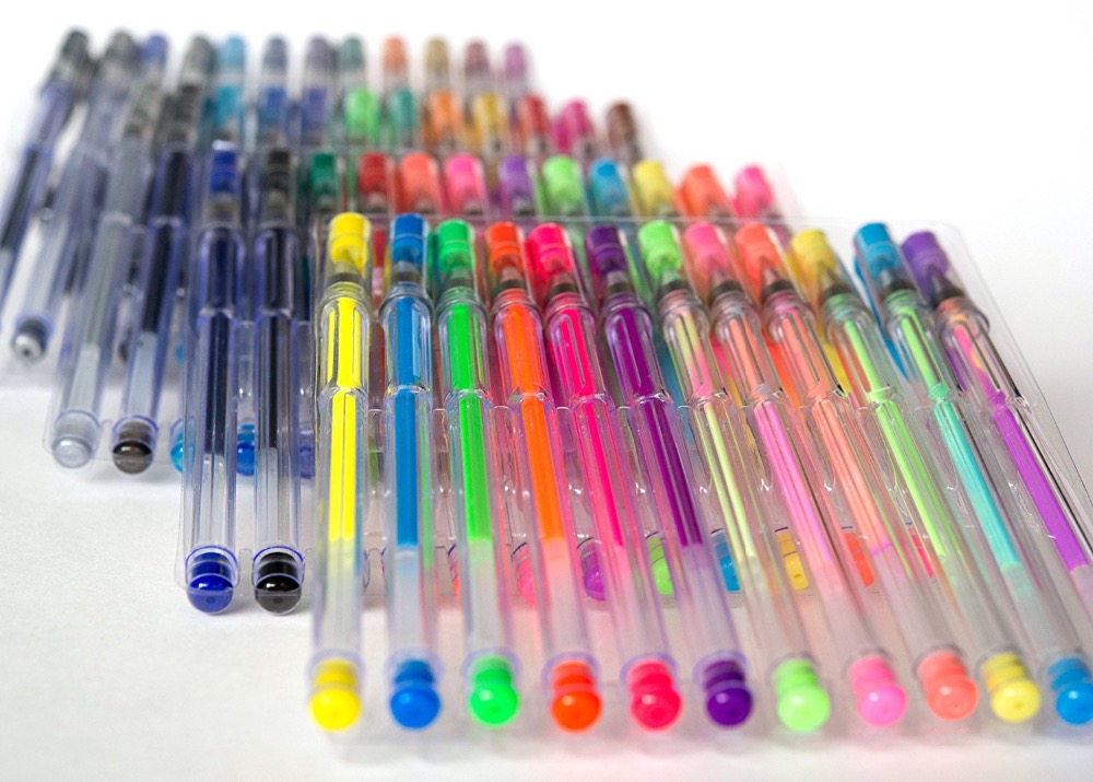 48 pcs Metallic Pastel Neon Glitter Gel Pens