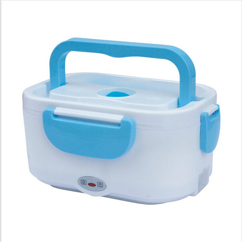 Portable Electric Heated Lunch Box With Spoon