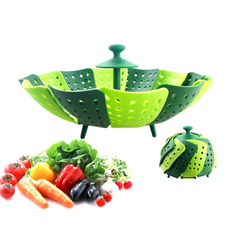 Folding Silicone Food Steamer Basket