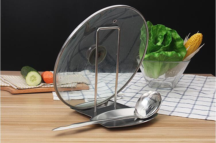 2-in-1 Stainless Steel Pot Lid Holder