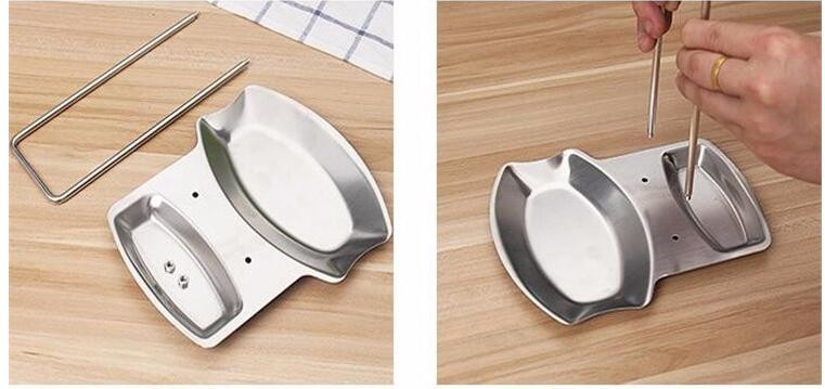 2-in-1 Stainless Steel Pot Lid Holder