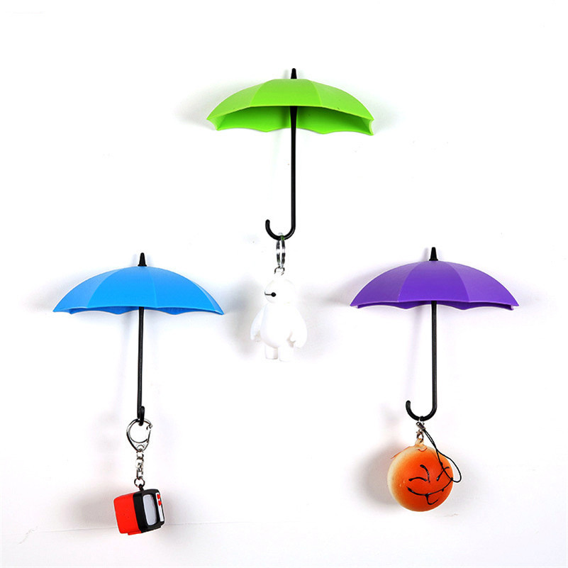 3D Umbrella Shaped Key Holder (Set of 3)