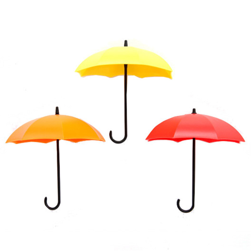 3D Umbrella Shaped Key Holder (Set of 3)