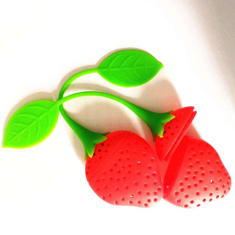 3D Strawberry Shaped Silicone Tea Infuser