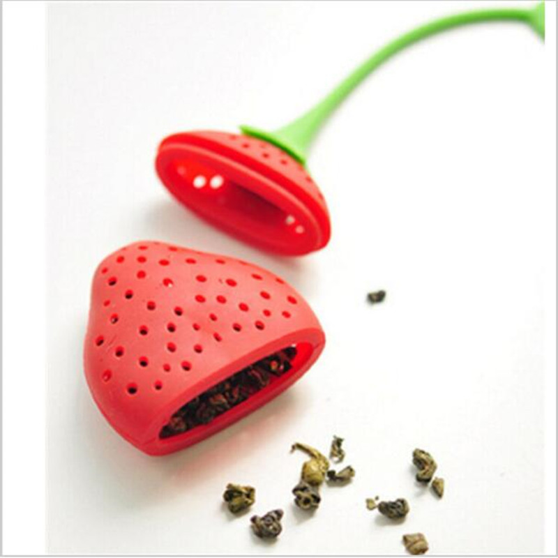 3D Strawberry Shaped Silicone Tea Infuser