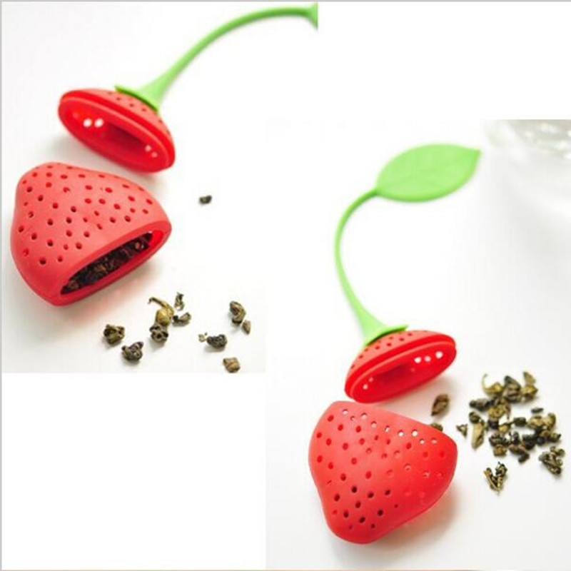 3D Strawberry Shaped Silicone Tea Infuser