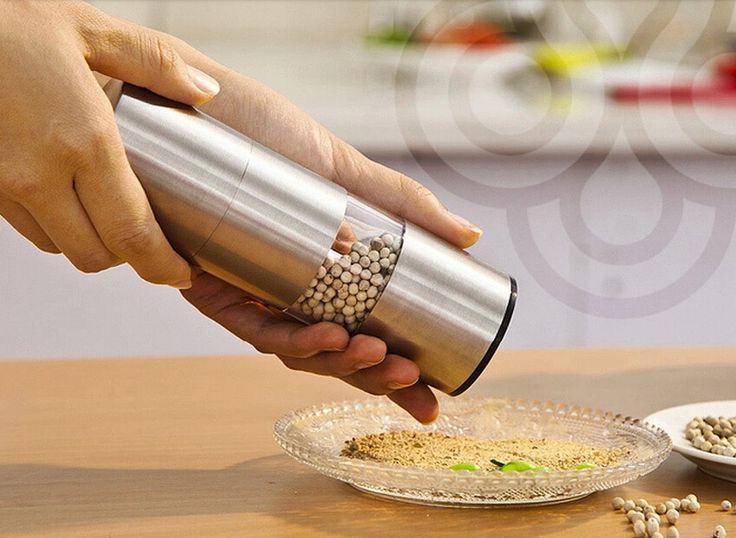 Stainless Steel Electric Spices / Pepper Grinder