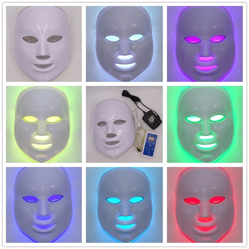 7 Color Light Photon Electric LED Facial Mask