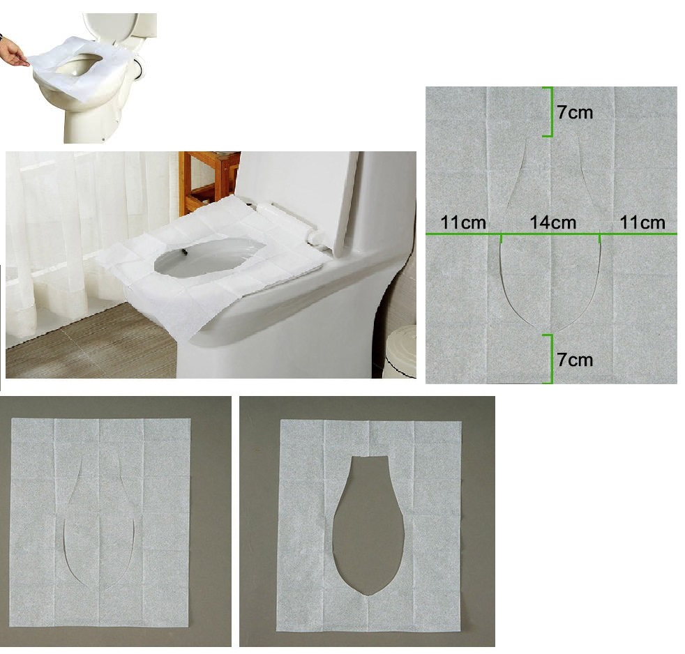 100pcs Flush-able Toilet Seat Covers