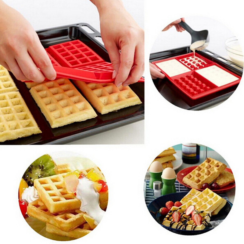 Nonstick Silicone Waffle Tray