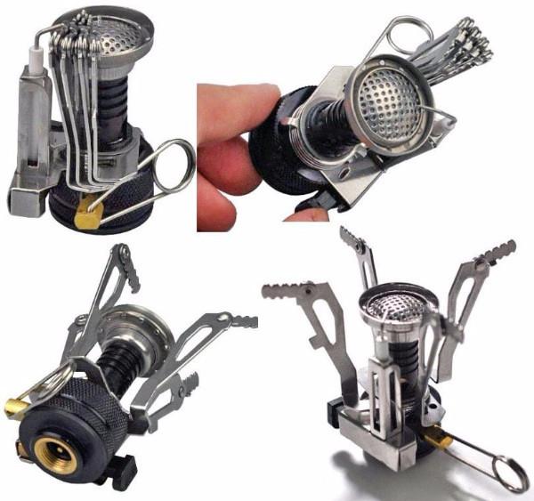 Compact Lightweight Outdoor Canister Camp Stove