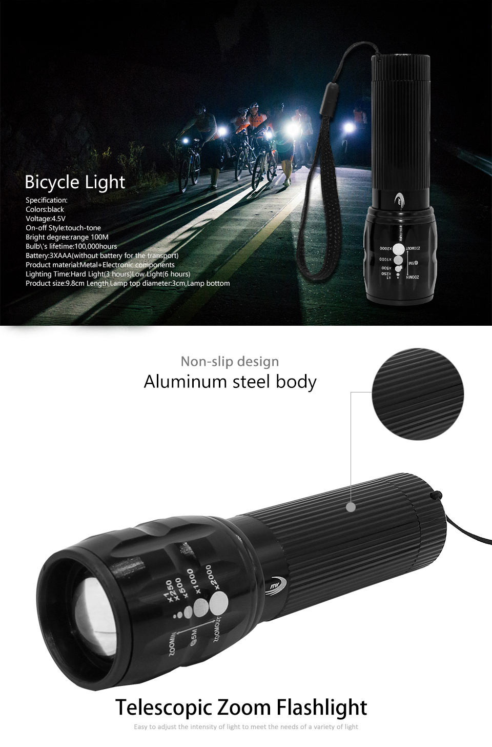 Universal Bicycle Accessories Front Bicycle Light