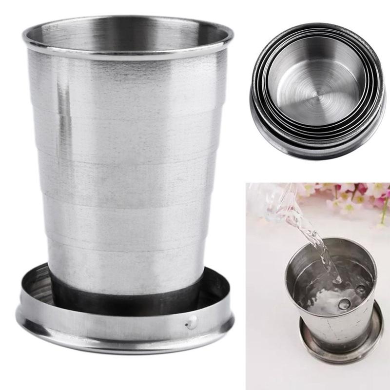 Collapsible Cup Outdoor Stainless Steel Mug