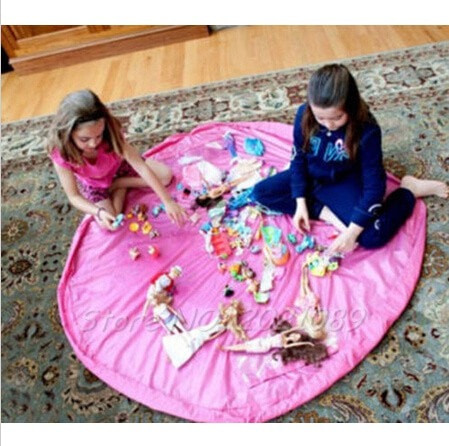 Toy Storage Bag and Playmat 2in1