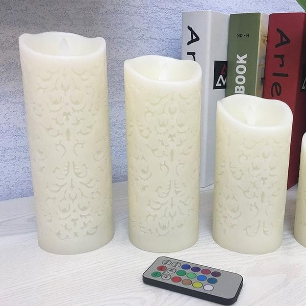 Flameless Battery Powered LED Candles (Set of 3)