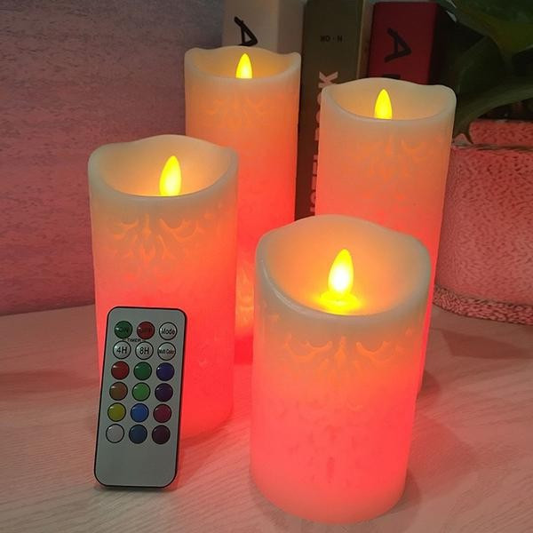 Flameless Battery Powered LED Candles (Set of 3)