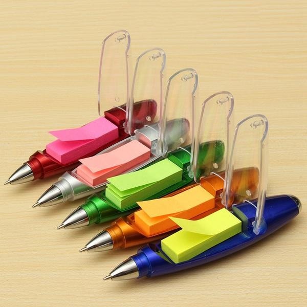 Pen Flashlight with Sticky Notes (Pack of 12)