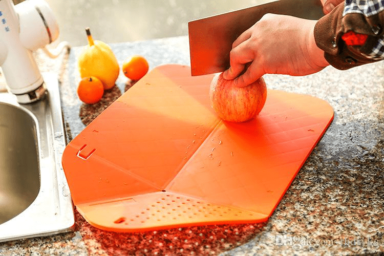 Foldable Plastic Cutting Board 4in1