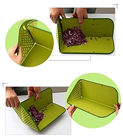 Foldable Plastic Cutting Board 4in1