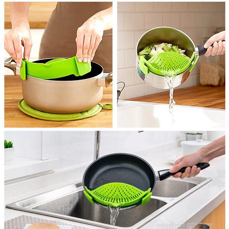 Clip-On Pot Universal Food Strainer