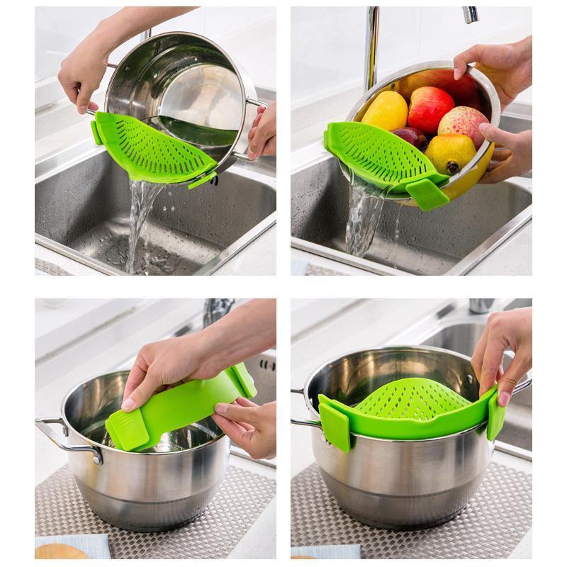 Clip-On Pot Universal Food Strainer