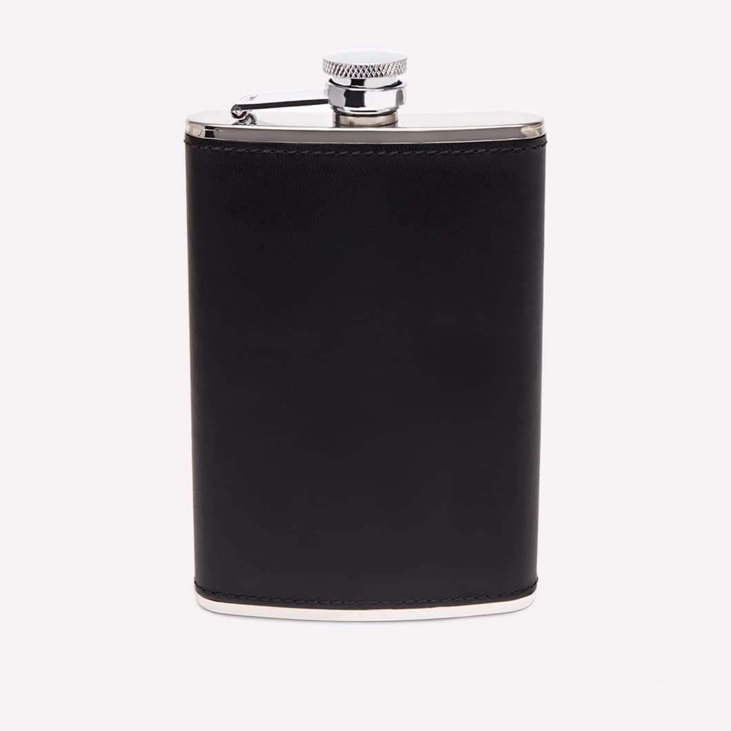 Hip Drinking Flask Stainless Steel Leather