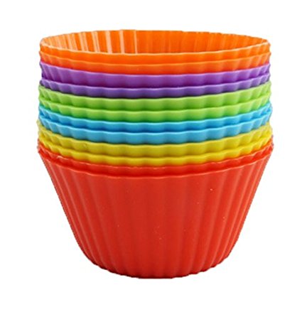 Silicone Baking Cups Reusable Silicone Liners (Set of 12)