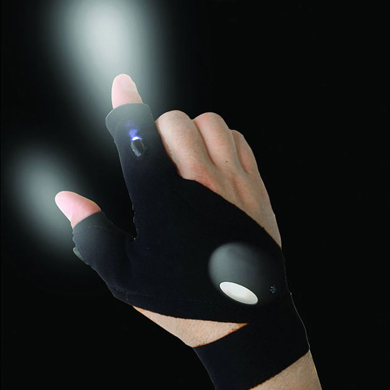 LED Light Glove Finger Flashlight