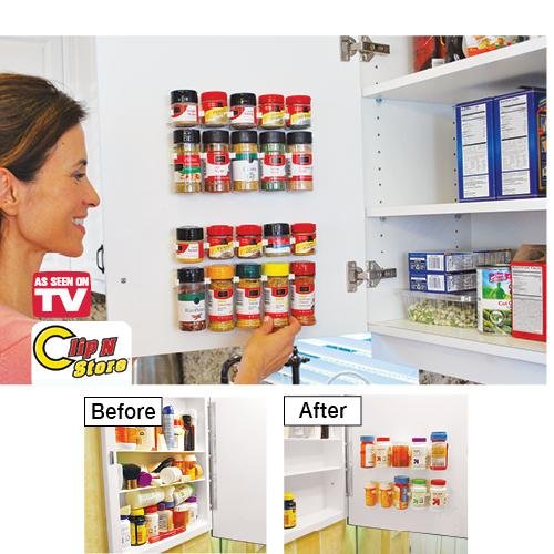 Hanging Spice Rack Cabinet Organizer