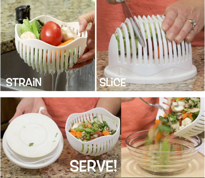 Multipurpose 1-Minute Salad Maker 3in1