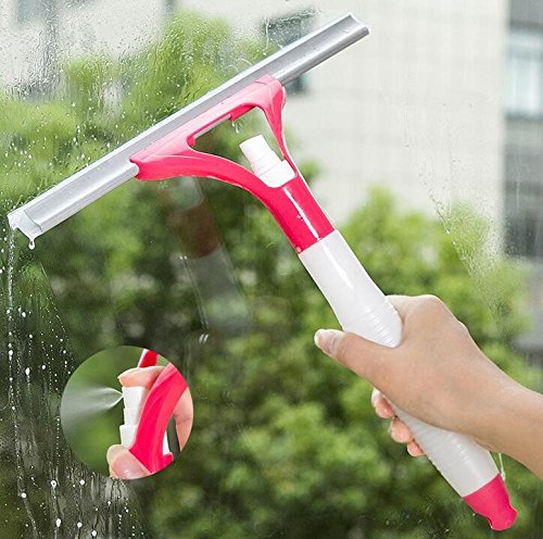 Glass Window Squeegee with Sprayer 2in1