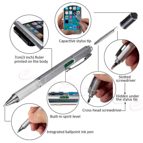 Multifunctional 6in1 Writing Pen