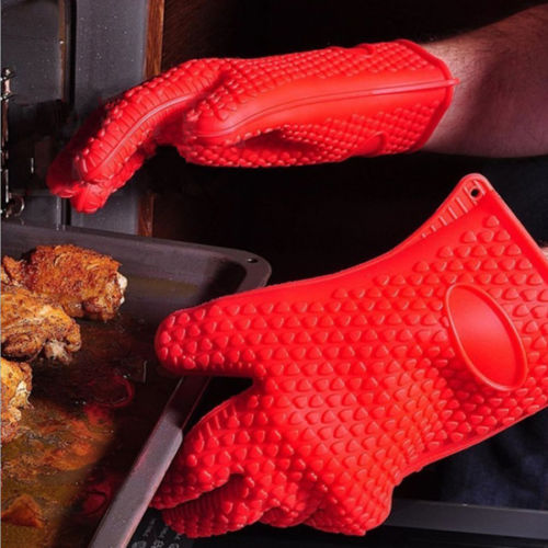 Heat Resistant Silicone Cooking Gloves