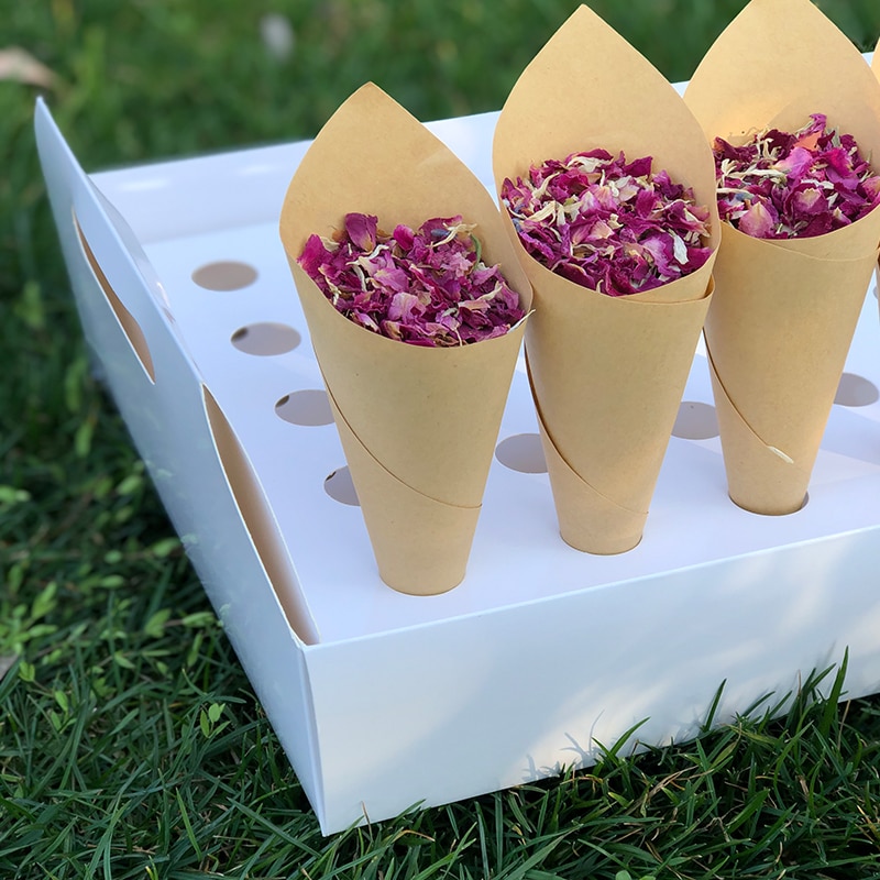 Paper 30 Slot Confetti Cone Holder