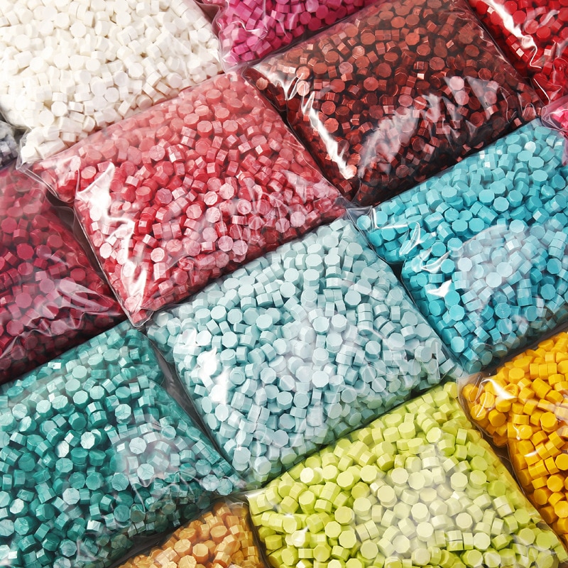Octagon Sealing Wax Beads (100 pcs)