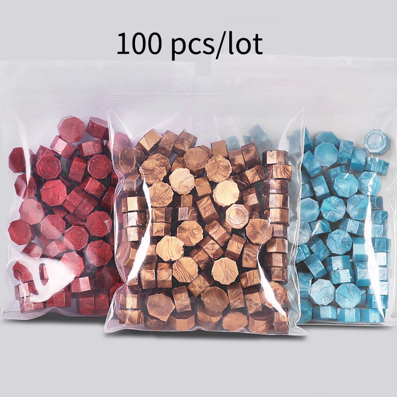 Octagon Sealing Wax Beads (100 pcs)