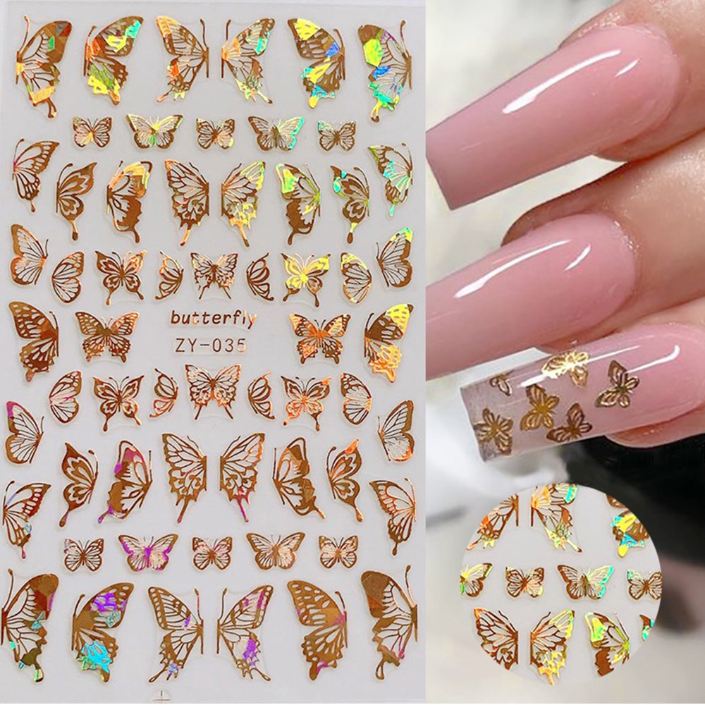 3D Butterfly Stickers for Nails