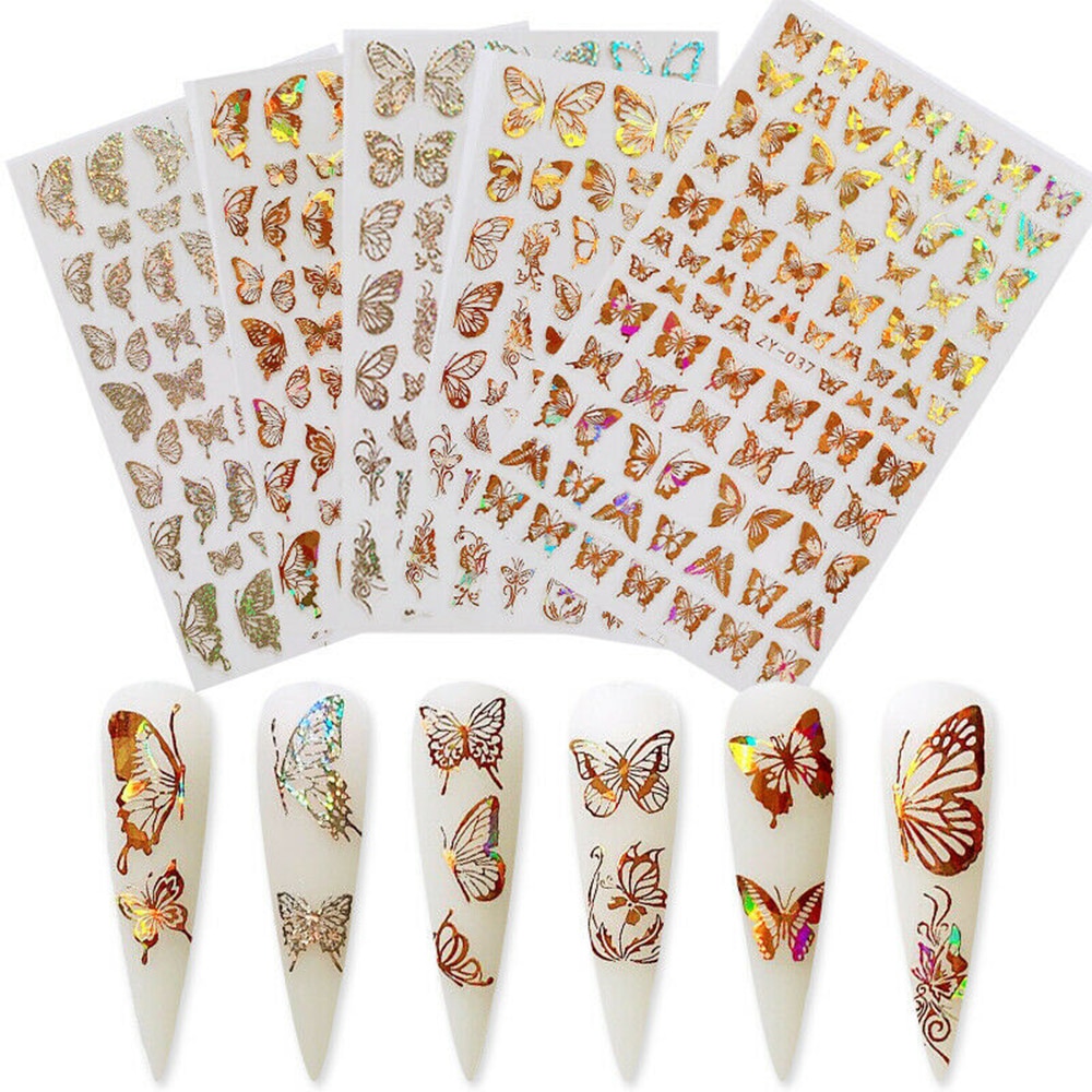 3D Butterfly Stickers for Nails