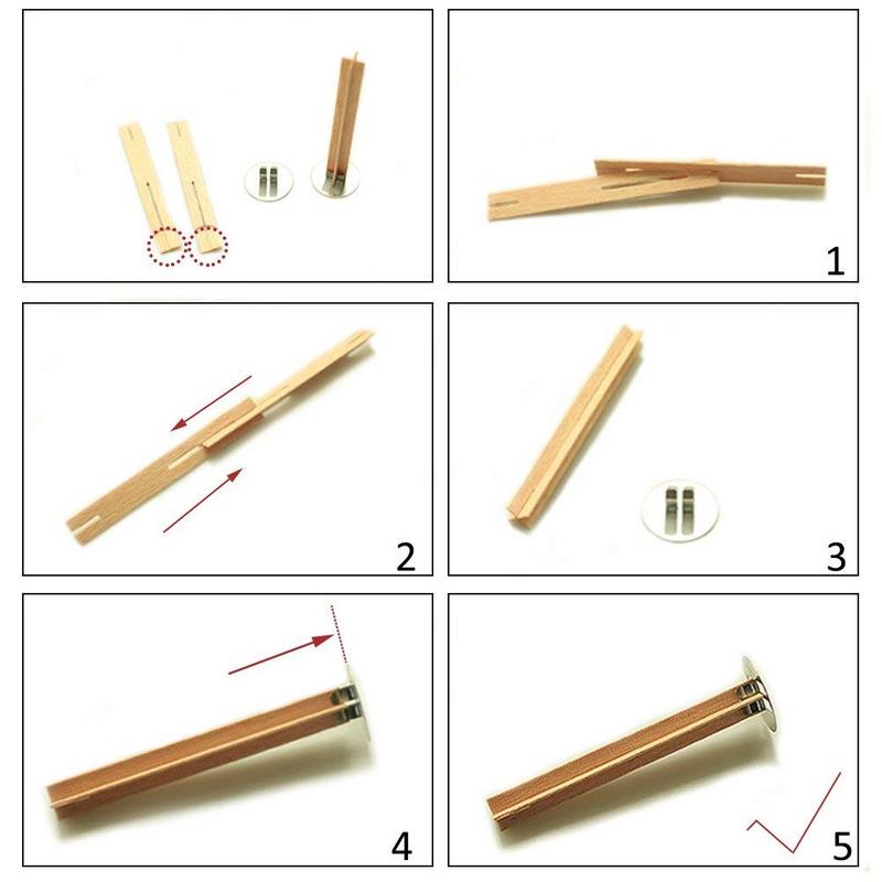 Natural Wooden Candle Wicks (50pcs)