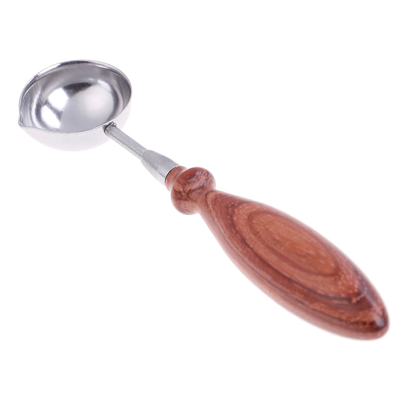 Sealing Wax Spoon with Wooden Handle