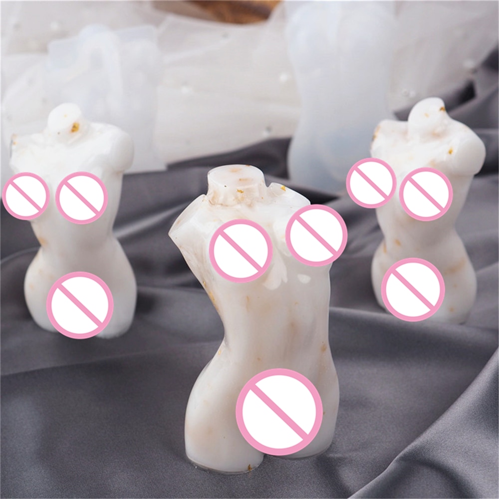 Silicone 3D Female Body Candle Mold
