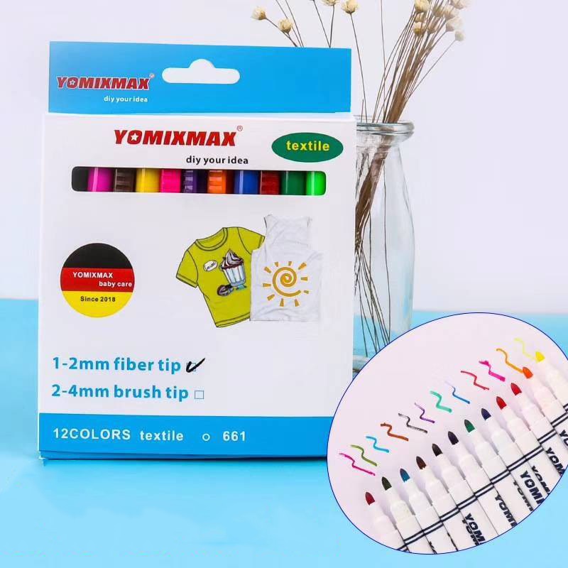 Fabric Paint Markers DIY Set (12pcs)