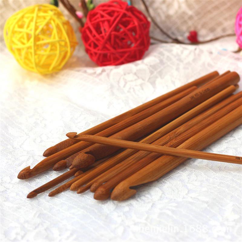 Bamboo Crochet Hooks Set (12pcs)