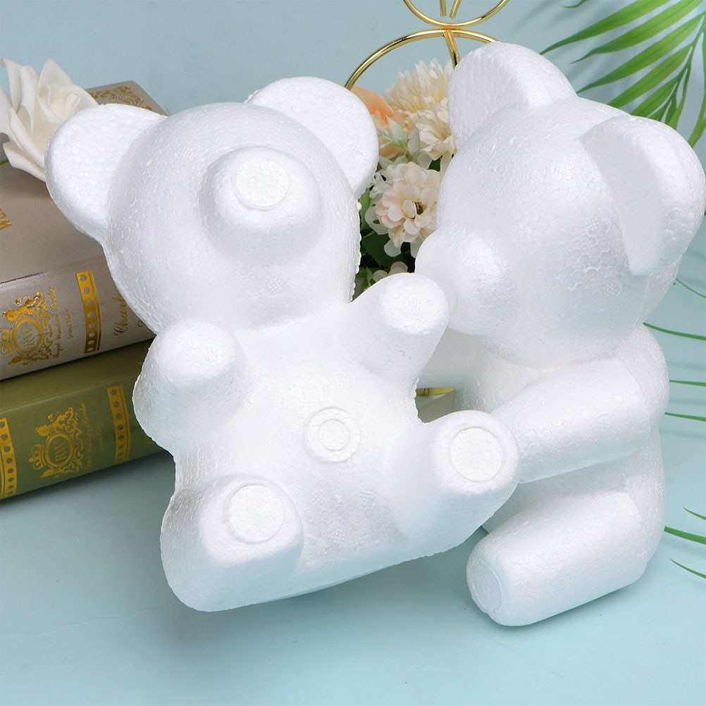 Foam Teddy Bears Flower Molds (3 Pcs)