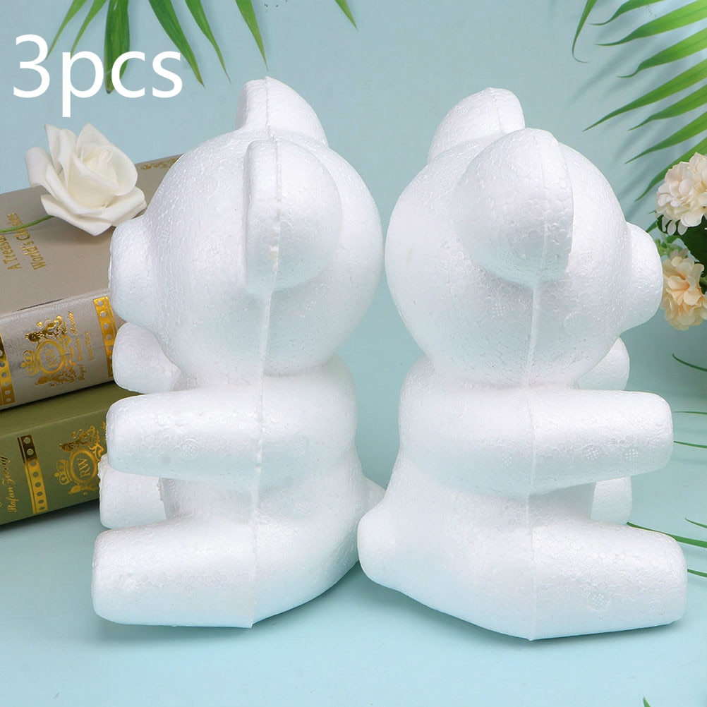 Foam Teddy Bears Flower Molds (3 Pcs)