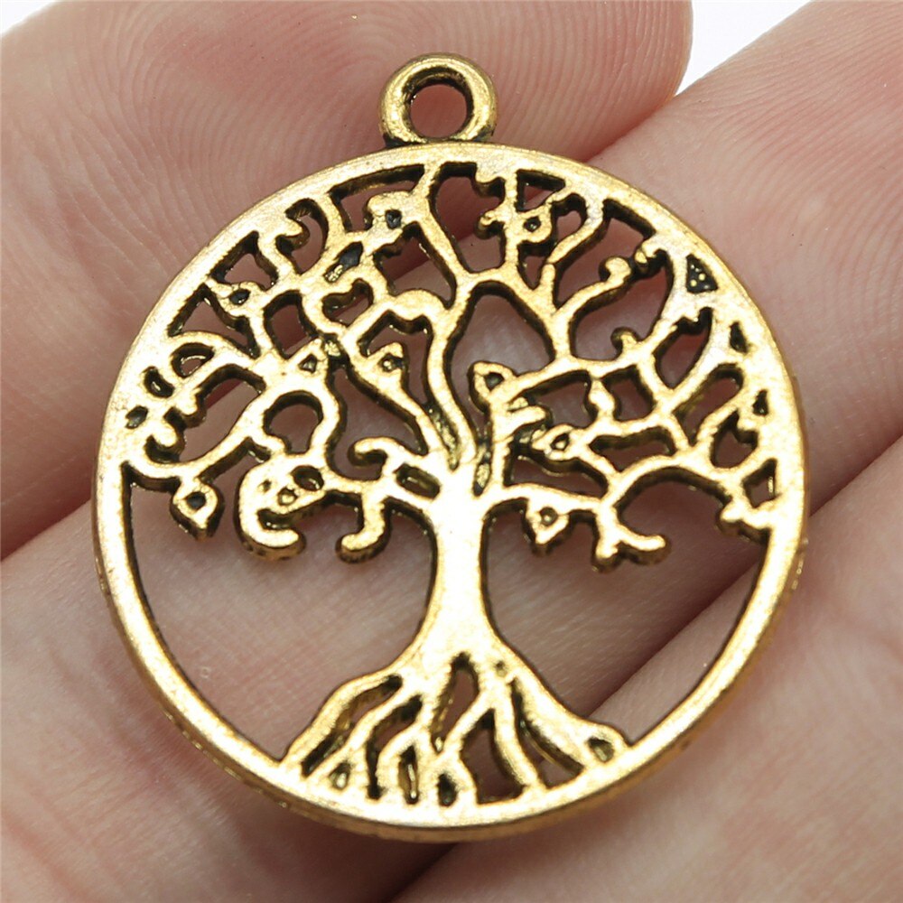 Tree of Life Pendants Necklace Bracelet Charm (10 pcs)