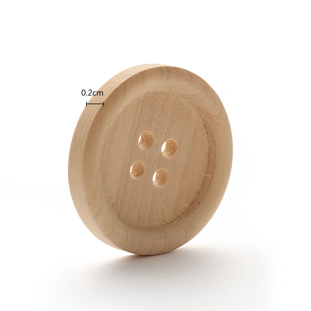 Wooden Buttons Sewing Supplies (50pcs)
