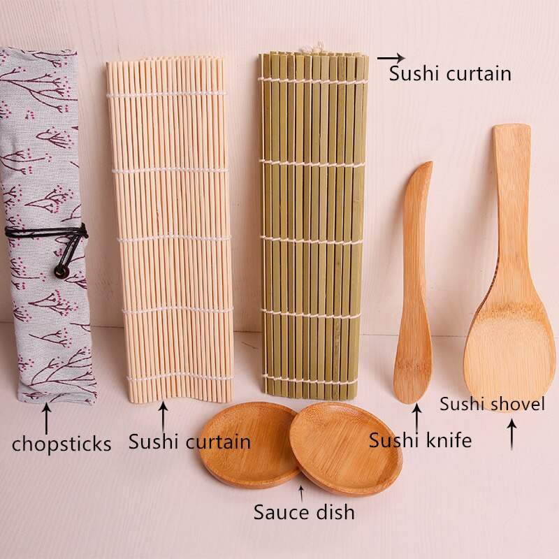 Wooden Sushi Tools Set (11 Pcs)
