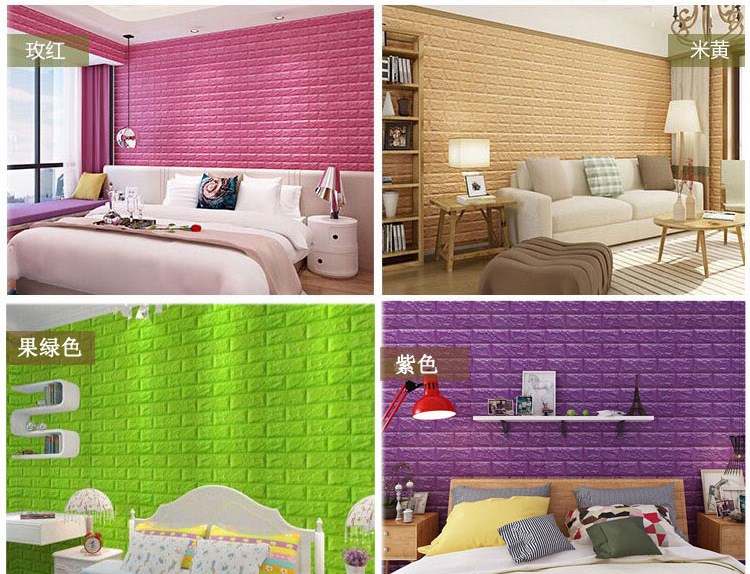 3D Brick Foam Wallpapers Stickers