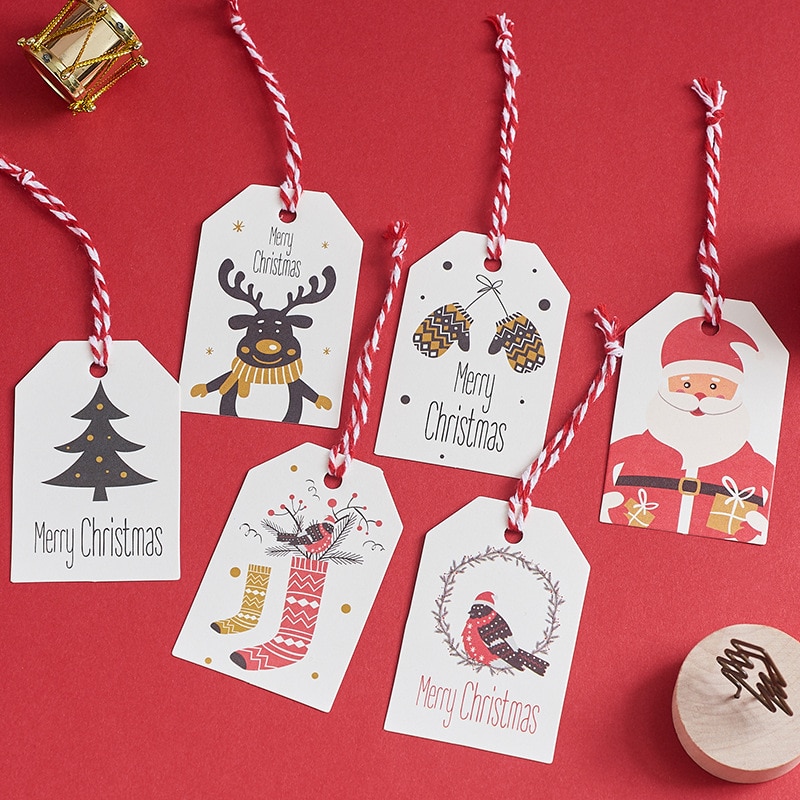 Christmas Gift Labels Paper Tags (50pcs)
